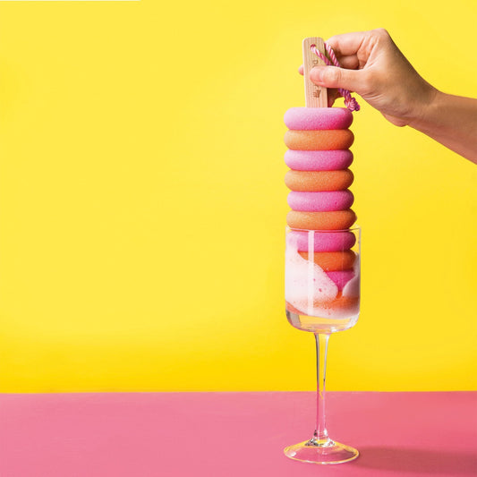 eponge crazy curls orange