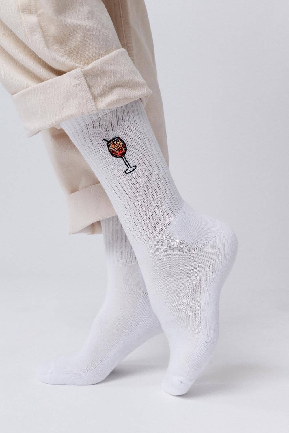 Chaussettes brodées Spritz | Oggetti di design e regali originali