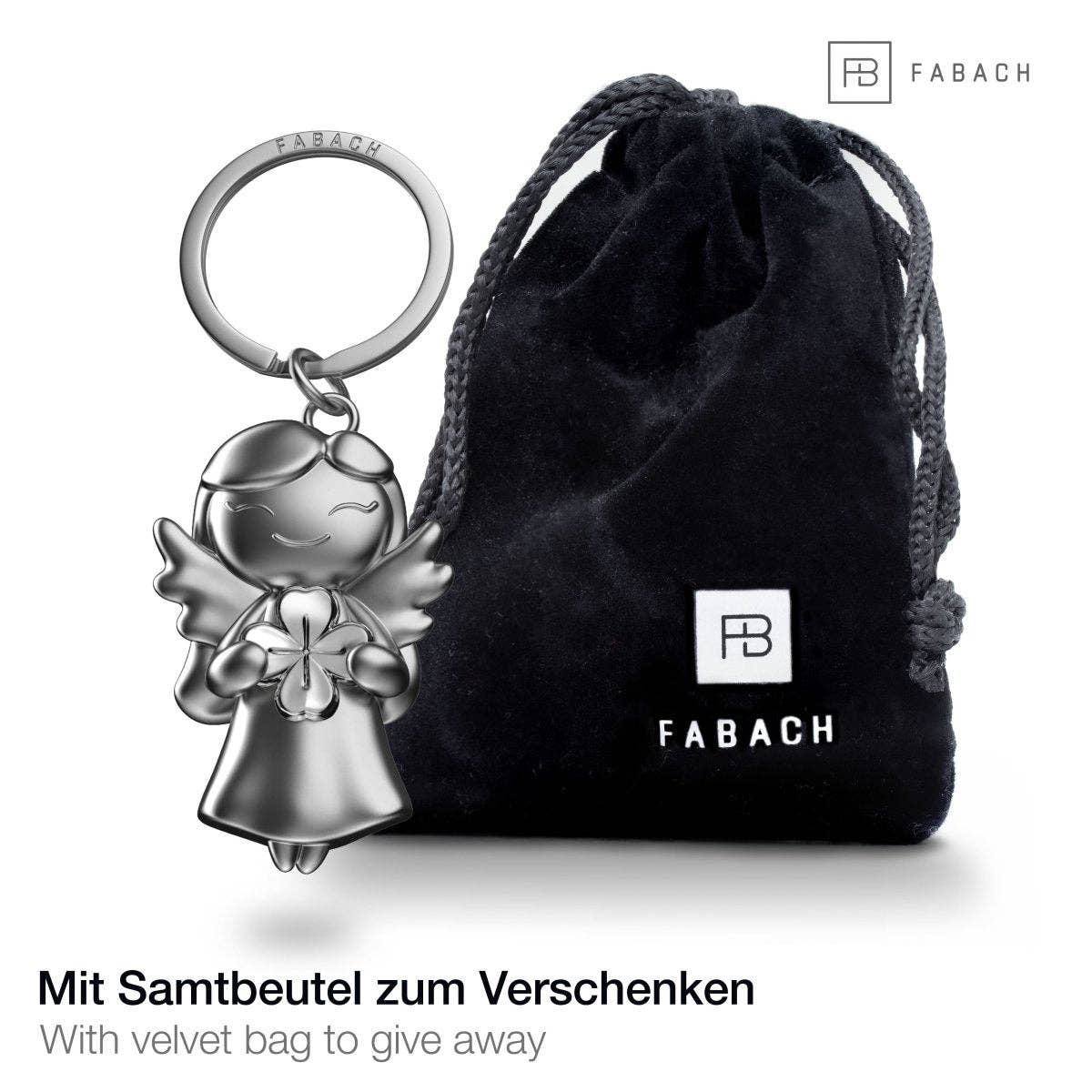 porte cles ange porte bonheur fabach 