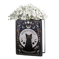 Vase à fleurs en forme de livre « Magie du Chat Noir »