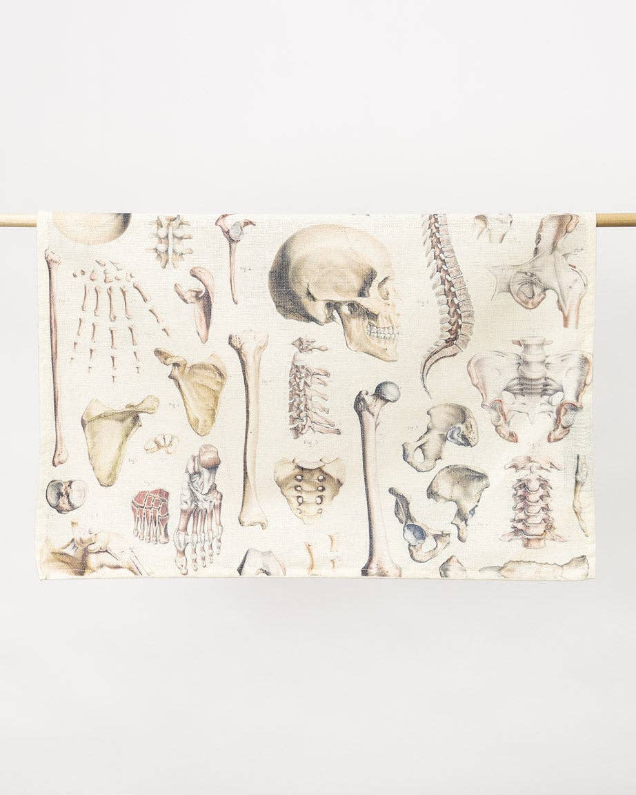 Oggetto regalo di design – Torchon Squelette – produit scientifique Cognitive Surplus EU, vue 2