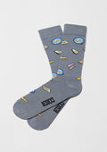 BeBrunch Dusty Blue - 100% Organic Cotton Socks