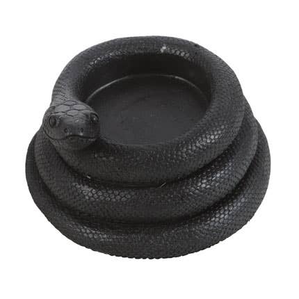 Bougeoir gothique en forme de serpent pour bougie chauffe-plat