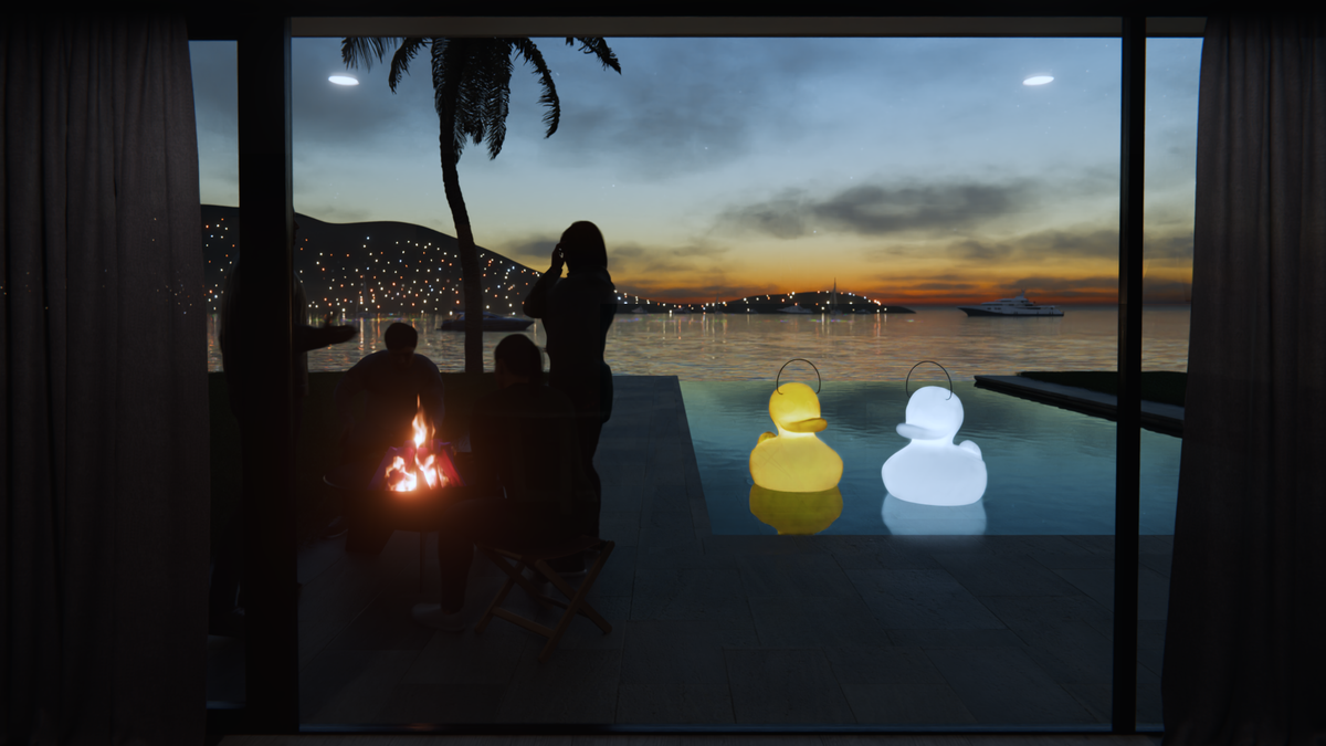 Lampe Canard The Duck Duck Lamp Jaune (XL)