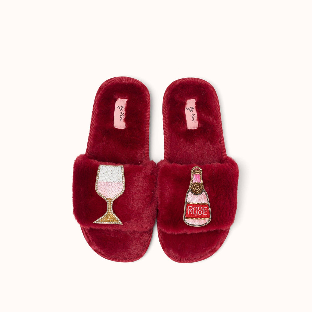 Paire de broches pour Chaussons - Vin Rosé | Designproducten en originele cadeaus