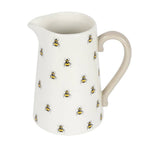 Pichet en céramique avec motif abeilles printanières