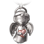 Oggetto regalo di design – porte cles ange avec coeur fabach FABACH_Shiny_rose 4260498185436