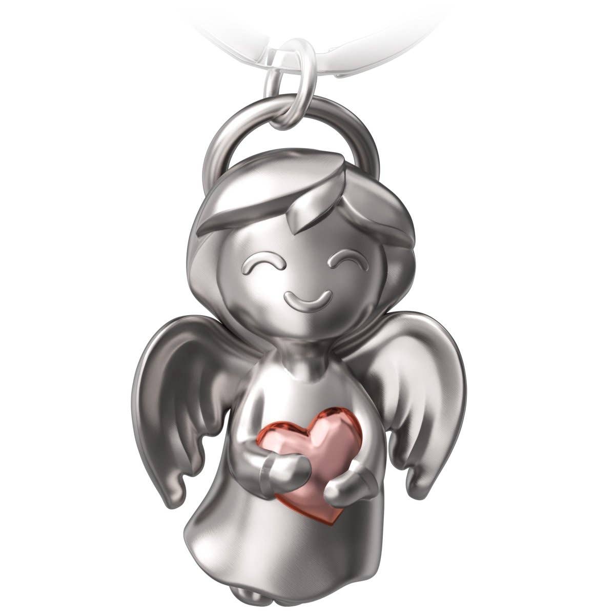 Angel with heart keychain