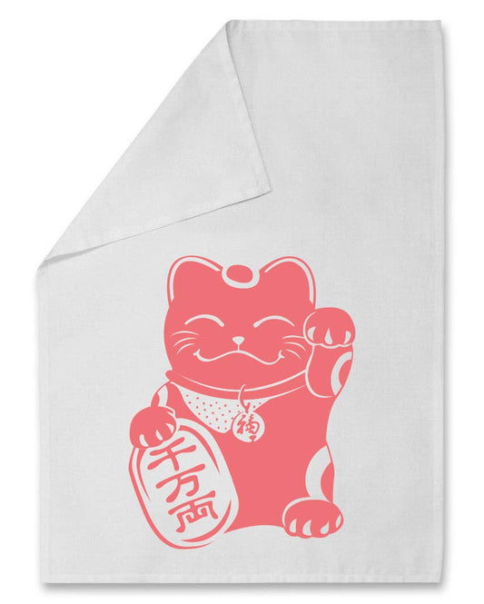 Tea towel - Happy Cat