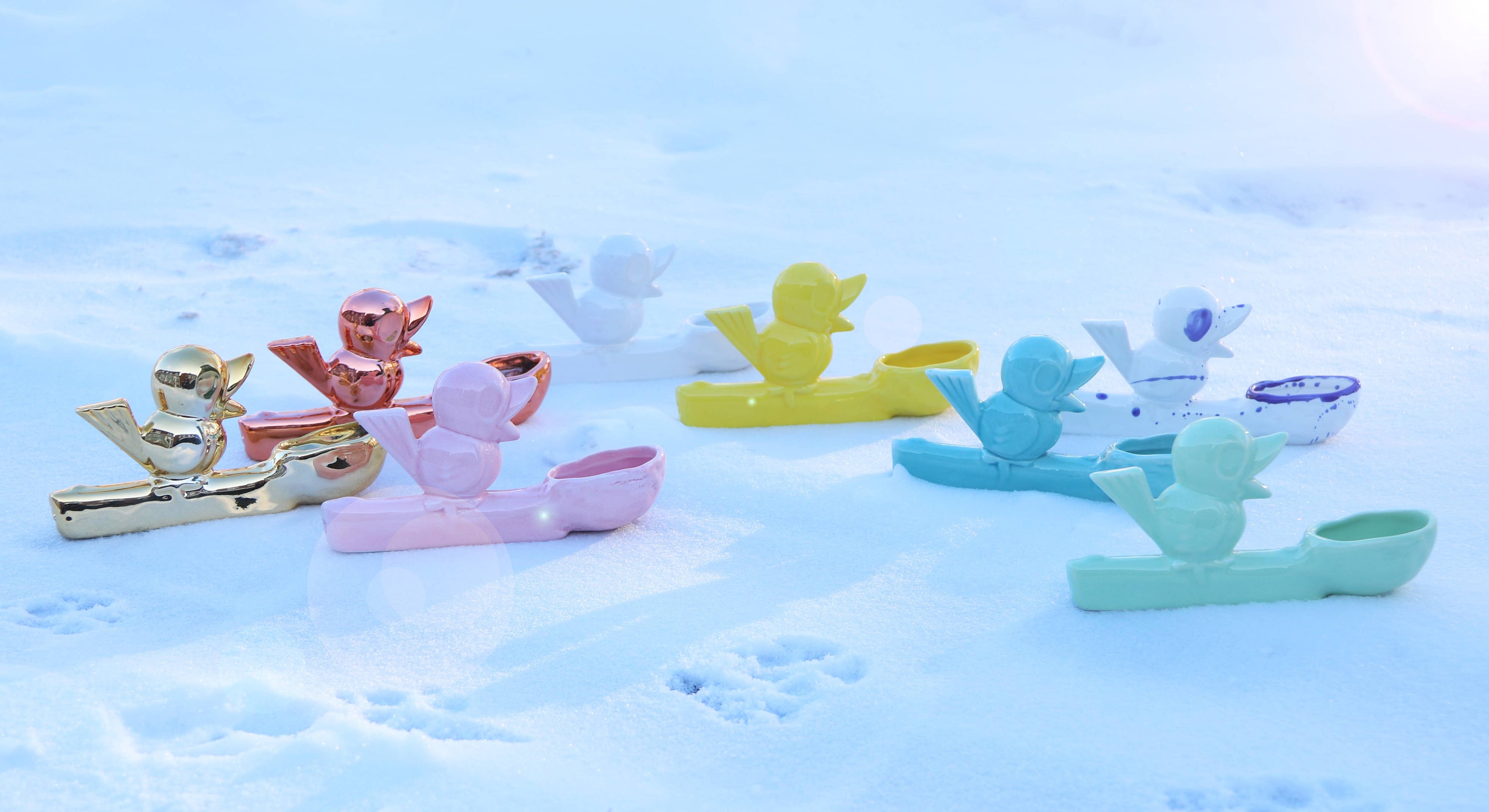 Oggetto regalo di design – Voleur de fleurs Bleu – Jasmin Djerzic – Bleu – vue 23