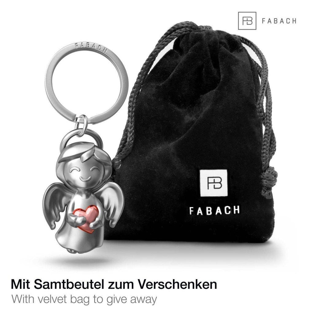 Oggetto regalo di design – porte cles ange avec coeur fabach 