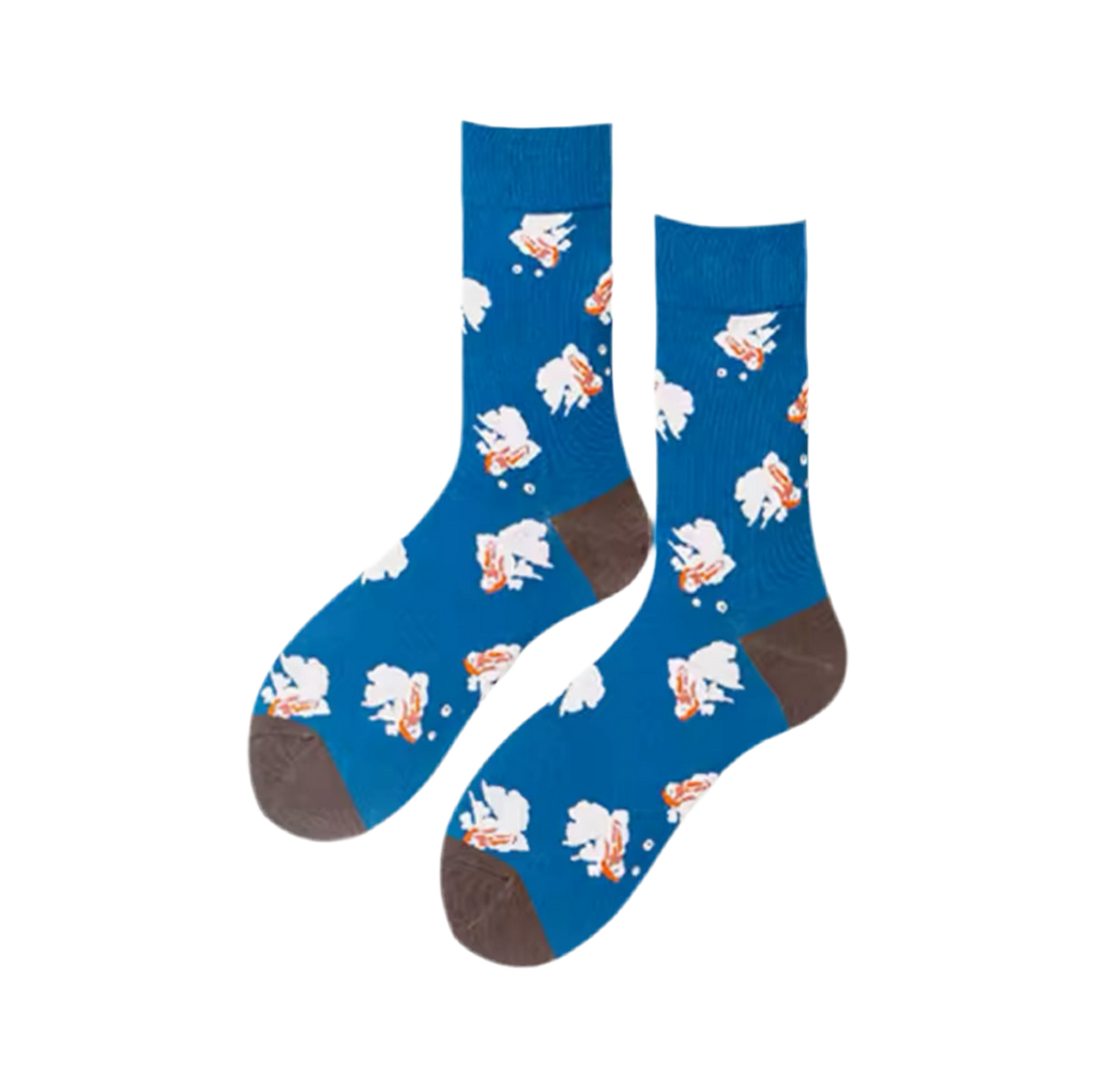 Oggetto regalo di design – chaussettes poissons combattants mrcol