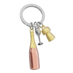 Oggetto regalo di design – porte cles champagne rose gold metalmorphose