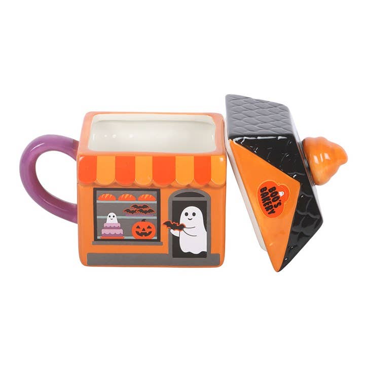 Mug à couvercle Halloween de Boo's Bakery