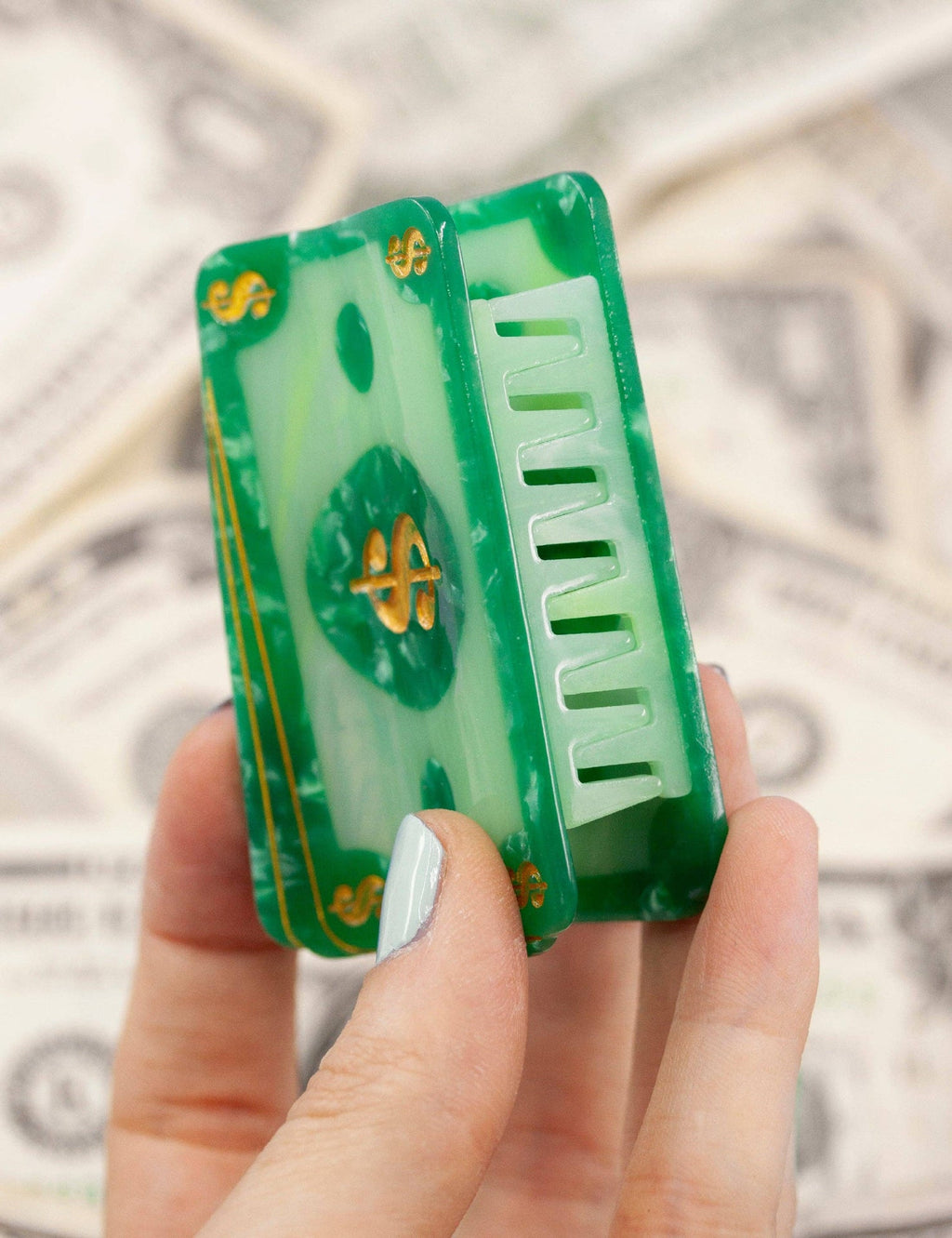 Regalo de diseño – "Manifesting" – la thune dollar Pince à cheveux design soigné | Joanna Behar – vue 4