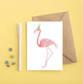 Carte d'anniversaire Flamant Rose | Designproducten en originele cadeaus