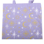 Sac cabas violet à imprimé céleste