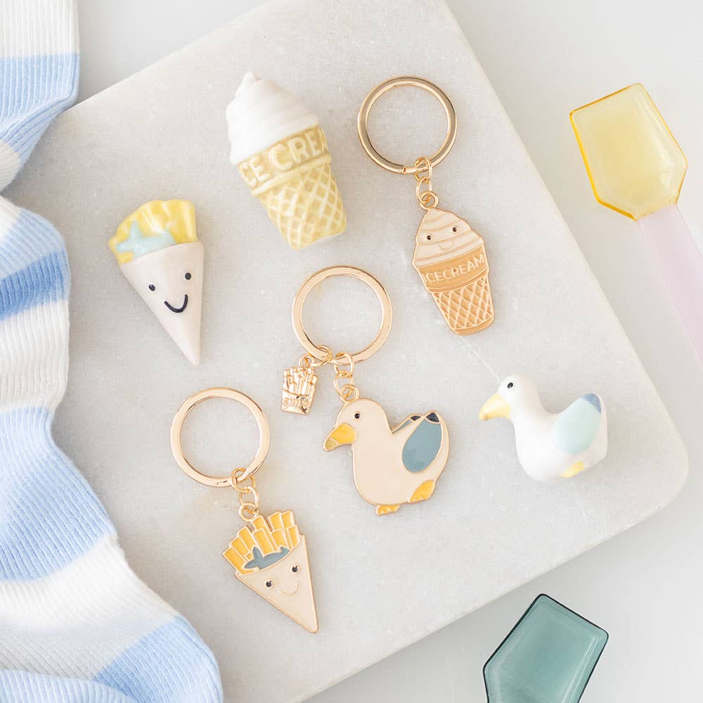Porte-clés cornet de glace