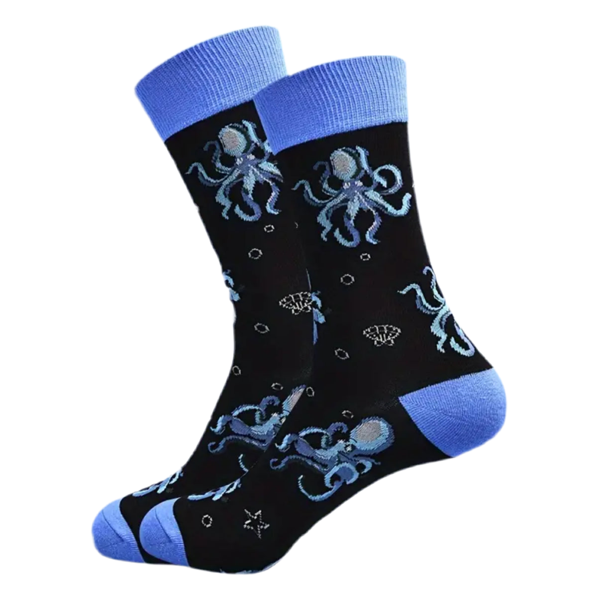 Oggetto regalo di design – chaussettes poulpes bleus mrcol