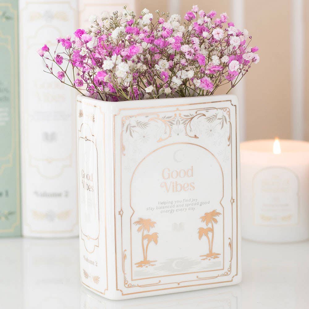 Vase en forme de livre blanc | Design e regali originali