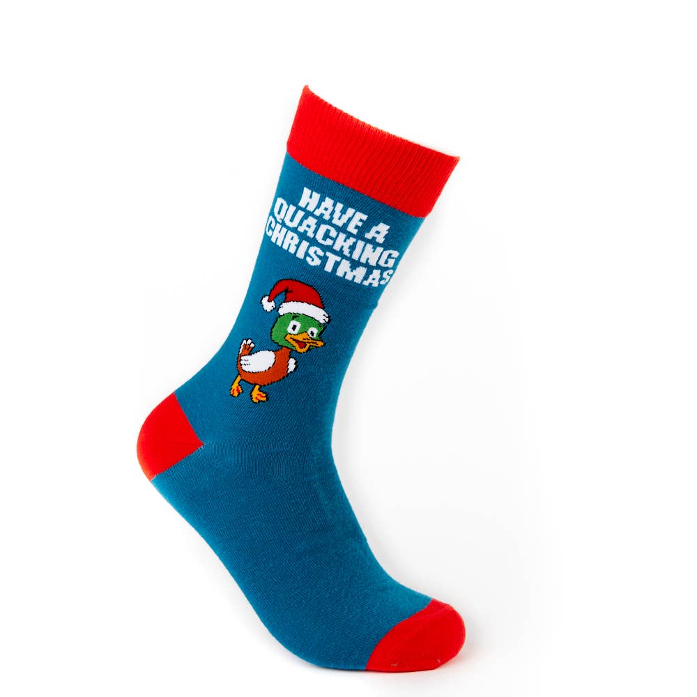 “Have A Quacking Christmas” Duck Socks