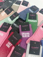 Chaussettes à Paillettes Pépite Marine