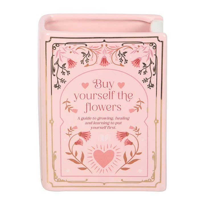 Vase en Forme de Livre Rose