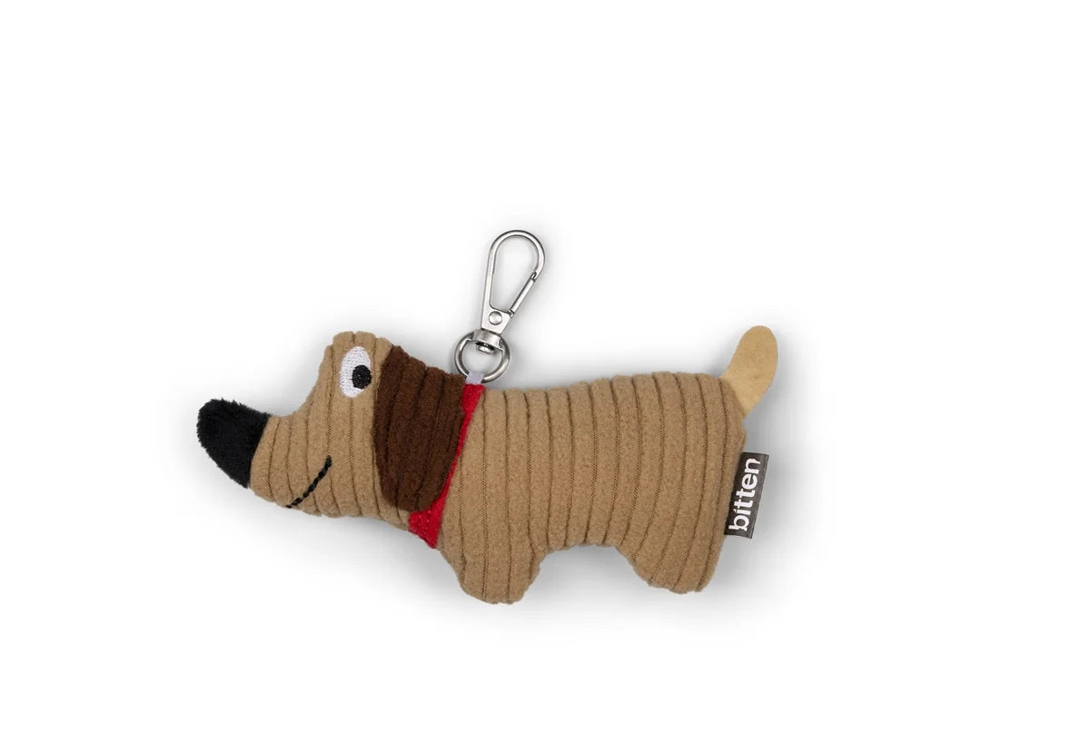 Designcadeau – porte cles peluche teckel bitten