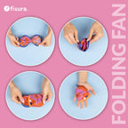 Éventail Pliable Imprimé à Fleurs – Fisura – vue 6
