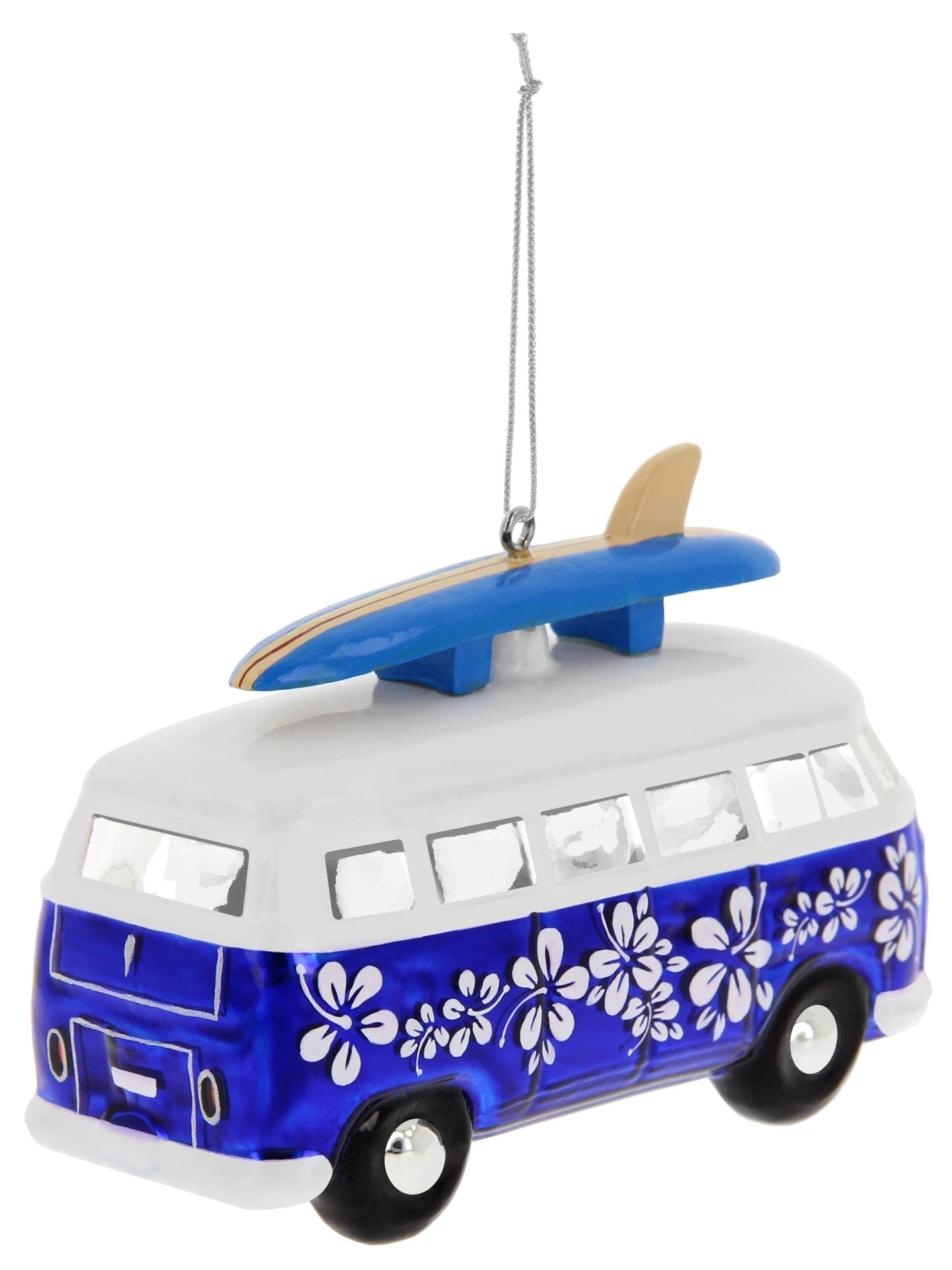Décoration de Noël en verre VW T1 Bus Surf Édition | Oggetti di design e regali originali