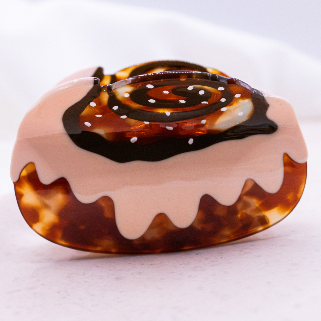 Schwedische Zimtschnecken-Haarspange