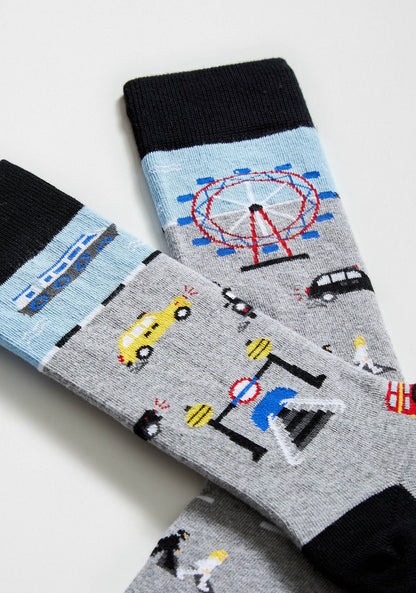 Chaussettes BeLondon Gris