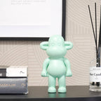 Ornement - Figurine Singe 'La Légende' - Polyrésine - Vert menthe - 11x7x19cm | Designproducten en originele cadeaus