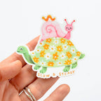 Sticker "Slow and Steady" | Oggetti di design e regali originali