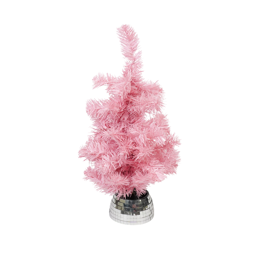 Arbre artificiel - Sapin de Noël - Lumière LED - Pile - Rose - 50 cm | Designproducten en originele cadeaus