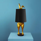 Lampe de table Hiding Bunny®, Or/Noir, 24 x 24 x 74 cm
