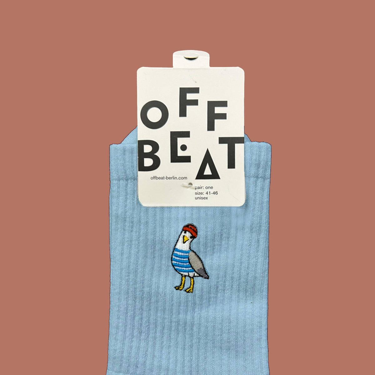 Chaussettes brodées mouette – vue 2