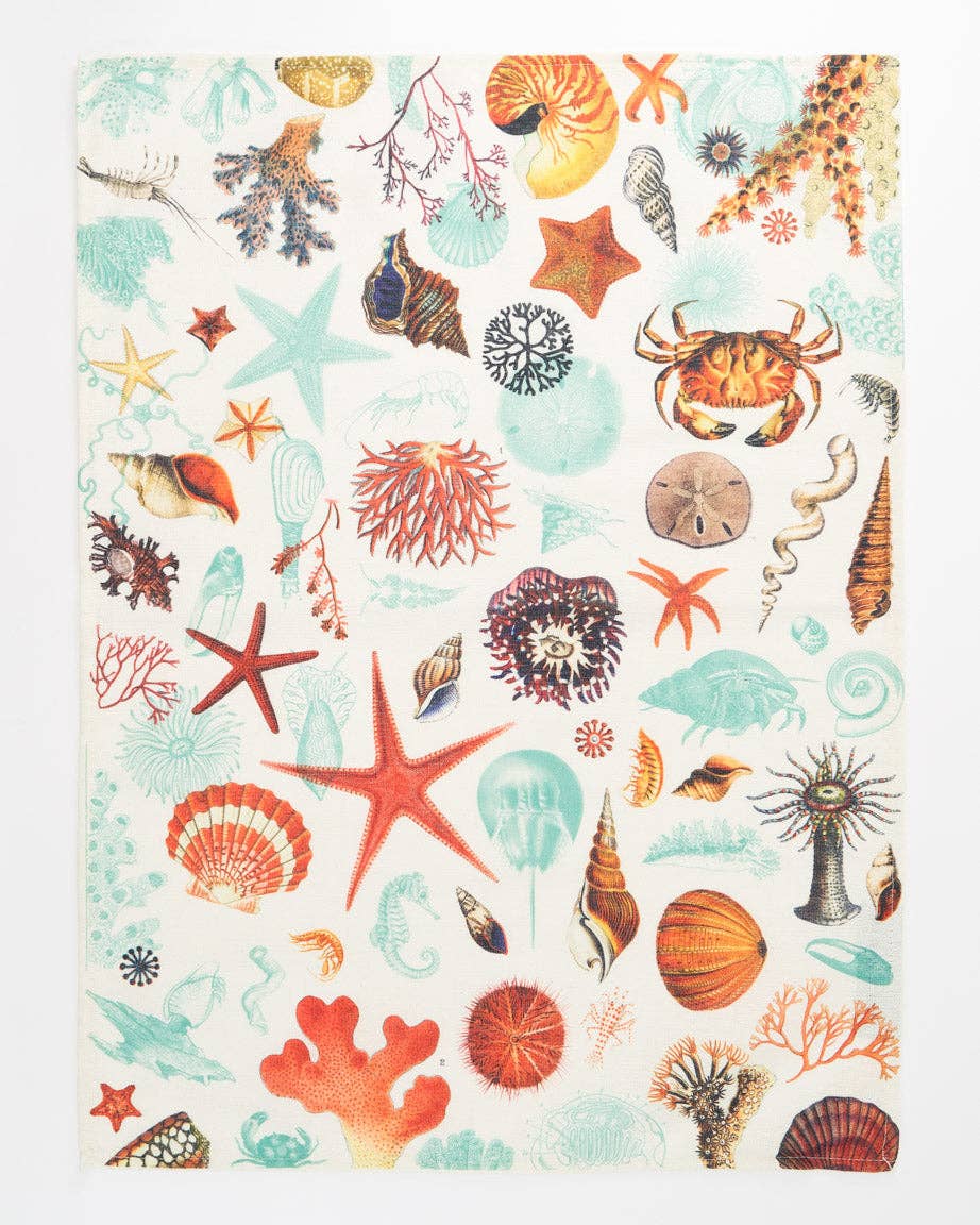 Oggetto regalo di design – Torchon Imprimé "Shallow Seas" – produit scientifique Cognitive Surplus EU, vue 1