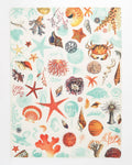 Oggetto regalo di design – Torchon Imprimé "Shallow Seas" – produit scientifique Cognitive Surplus EU, vue 1