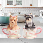 Sel et poivre Yorkshires dans Tasse a thé