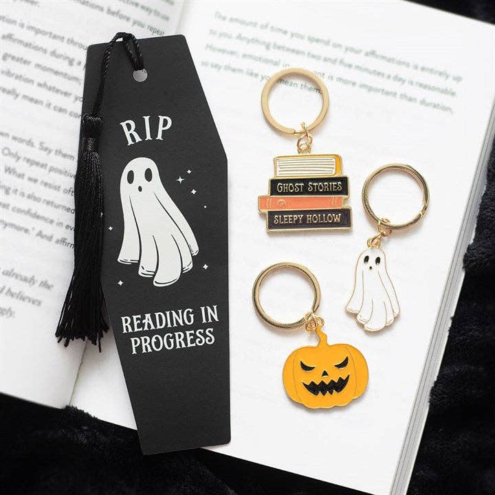 Porte-clés gothique d'Halloween « Histoires de fantômes »