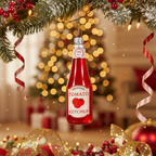 Weihnachtskugel-Ketchup-Flasche
