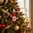Weihnachtskugel-Ketchup-Flasche