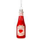 Weihnachtskugel-Ketchup-Flasche