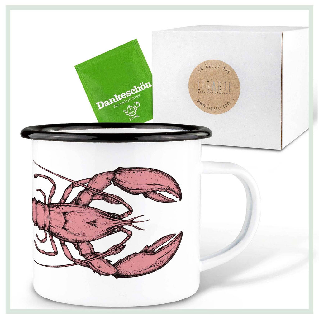 Tasse émaillée – Homard