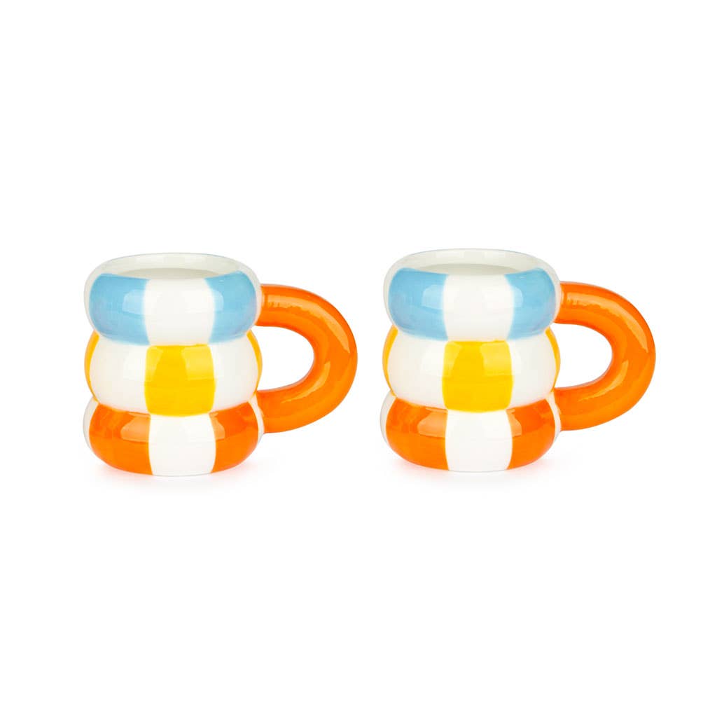 Set de 2 tasses à café Floats orange 75 ml