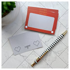 Mini Notecard Set of 60 - Etch a Note | Oggetti di design e regali originali
