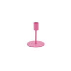 Candlestick - Basic - Metal - Neon Pink - 8x8x10cm