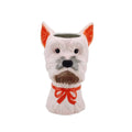 Vase - Vase à fleurs Chien - Rose/Orange - 14,5x13x23,5cm | Design e regali originali