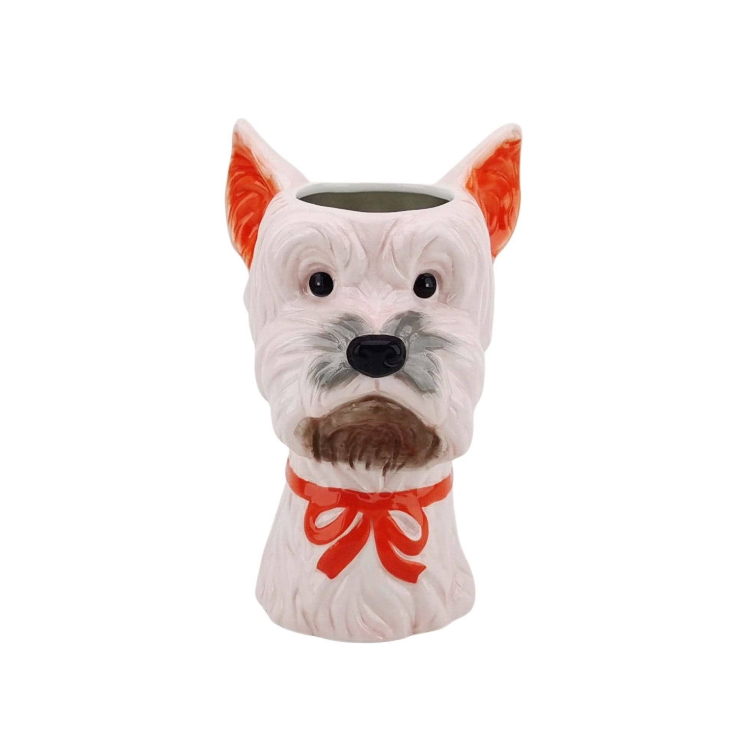 Dog-shaped flower vase - Pink/Orange - 14.5x13x23.5cm